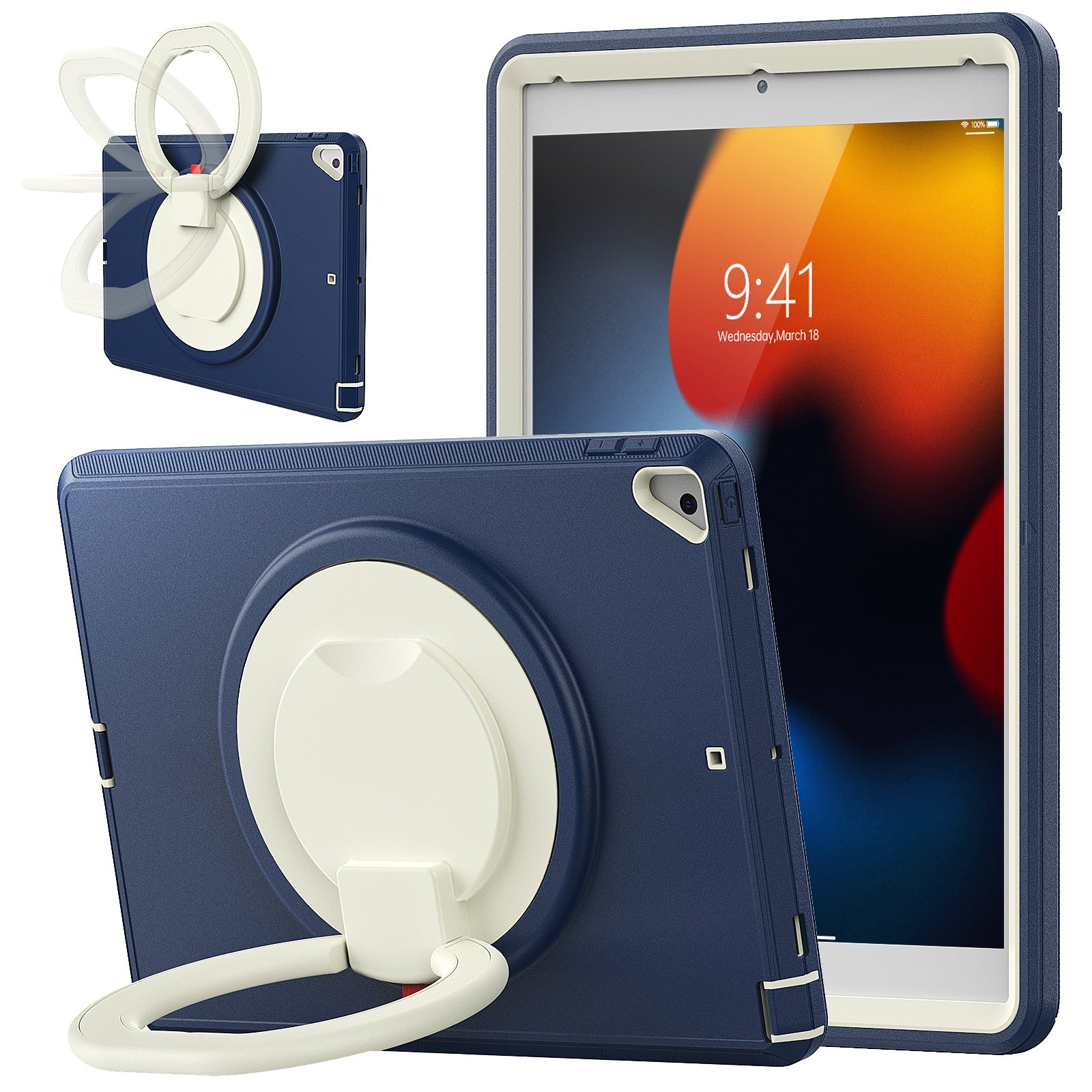 For iPad 10.2 (2021) (2020) (2019) Case PC TPU Handle Grip Kickstand Tablet Protective Cover For iPad 10.2 (2021) (2020) (2019) Case PC TPU Handle Grip Kickstand Tablet Protective Cover